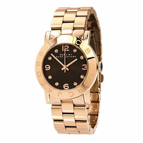  Shop Authentic Marc Jacobs Amy Brown Dial Rose Gold Steel Strap Watch for Women - MBM3167 - Luxxuri