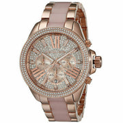  Shop Authentic Michael Kors Wren Crystals Rose Gold Dial Rose Gold Steel Strap Watch for Women - MK6096 - Luxxuri