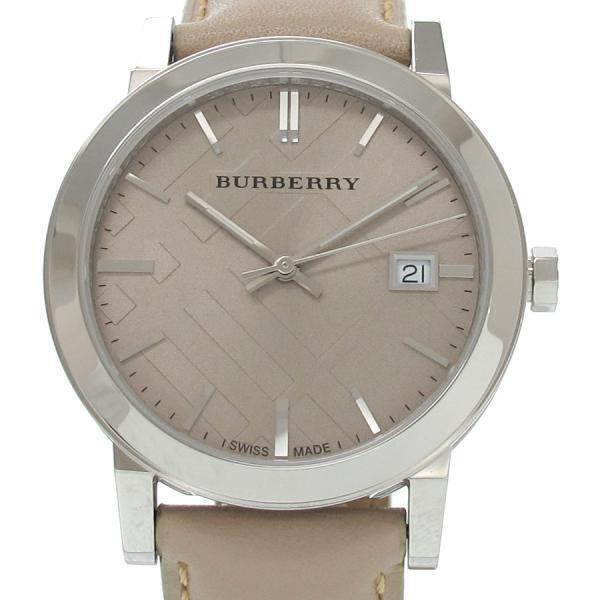  Shop Authentic Burberry The City Silver Dial Beige Leather Strap Unisex Watch - BU9010 - Luxxuri