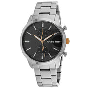  Shop Authentic Fossil Townsman Chronograph Grey Dial Silver Steel Strap Watch for Men - FS5407 - Luxxuri