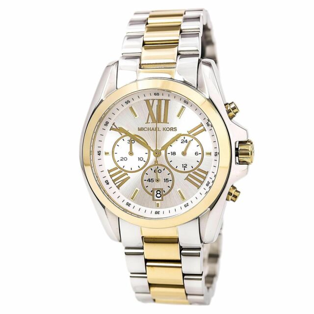  Shop Authentic Michael Kors Bradshaw Silver Dial Two Tone Steel Strap Watch for Women - MK5627 - Luxxuri
