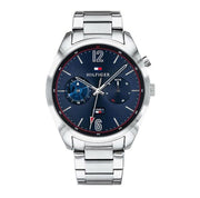  Shop Authentic Tommy Hilfiger Deacan Blue Dial Silver Steel Strap Watch for Men - 1791551 - Luxxuri