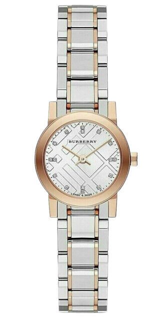  Shop Authentic Burberry The City Silver Dial Two Tone Steel Strap Watch for Women - BU9214 - Luxxuri