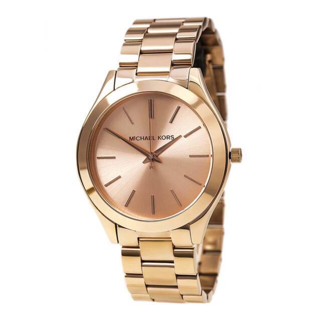  Shop Authentic Michael Kors Slim Runway Rose Gold Dial Rose Gold Steel Strap Watch for Women - MK3197 - Luxxuri