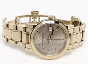  Shop Authentic Burberry The City Gold Dial Gold Steel Strap Watch for Women - BU9134 - Luxxuri