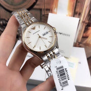  Shop Authentic Emporio Armani Cream Dial Two Tone Steel Strap Watch For Men - AR11034 - Luxxuri