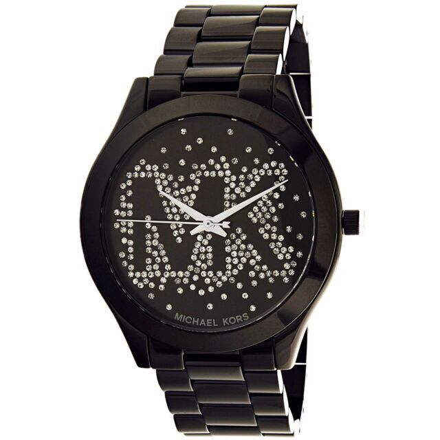  Shop Authentic Michael Kors Slim Runway Black Dial Black Steel Strap Watch for Women - MK3589 - Luxxuri