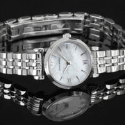  Shop Authentic Emporio Armani Gianni White Dial Silver Steel Strap Watch For Women - AR1763 - Luxxuri