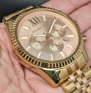  Shop Authentic Michael Kors Lexington Gold Dial Gold Steel Strap Watch for Women - MK6473 - Luxxuri