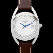  Shop Authentic Longines Equestrian Mother of Pearl Dial Brown Leather Strap Watch for Women - L6.136.4.87.2 - Luxxuri