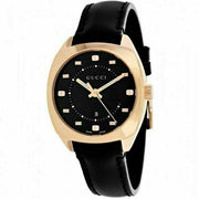  Shop Authentic Gucci GG2570 Quartz Black Dial Black Leather Strap Watch For Women - YA142407 - Luxxuri