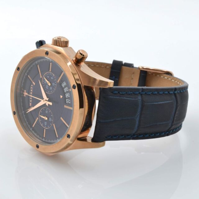  Shop Authentic Maserati Circuito Blue Dial Blue Leather Strap Watch For Men - R8871627002 - Luxxuri