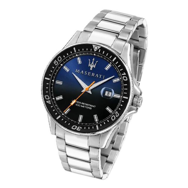  Shop Authentic Maserati SFIDA Quartz Bue Dial Stainless Steel Watch For Men - R8853140001 - Luxxuri