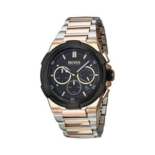  Shop Authentic Hugo Boss Supernova Black Dial Two Tone Steel Strap Watch for Men - 1513358 - Luxxuri