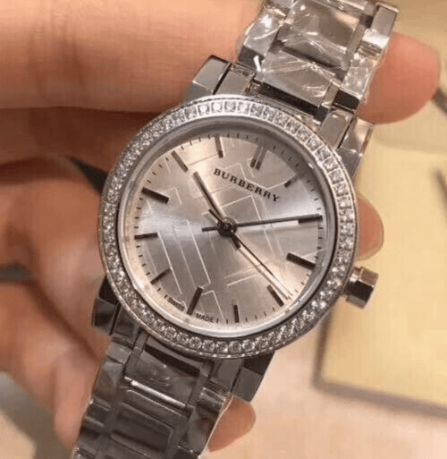  Shop Authentic Burberry The City Diamonds Silver Dial Silver Steel Strap Watch for Women - BU9220 - Luxxuri