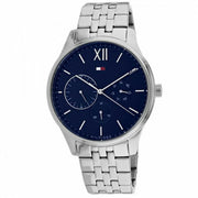  Shop Authentic Tommy Hilfiger Damon Chronograph Blue Dial Silver Steel Strap Watch for Men - 1791416 - Luxxuri