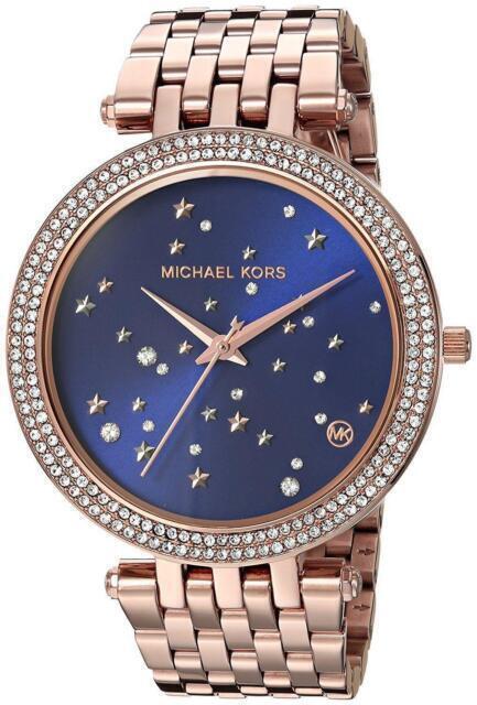  Shop Authentic Michael Kors Darci Blue Dial Rose Gold Steel Strap Watch for Women - MK3728 - Luxxuri