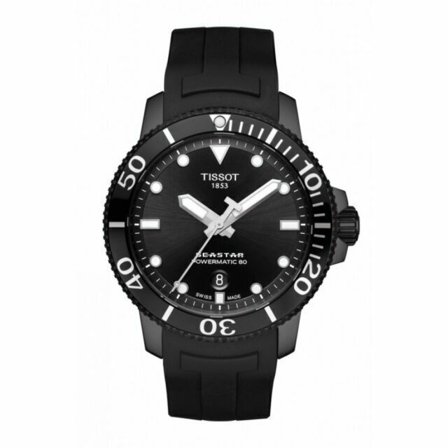  Shop Authentic Tissot Seastar 1000 Powermatic 80 Black Dial Black Rubber Strap Watch For Men - T120.407.37.051.00 - Luxxuri