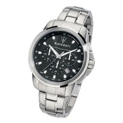  Shop Authentic Maserati Successo Chronograph Black Dial Silver Steel Strap Watch For Men - R8873621001 - Luxxuri