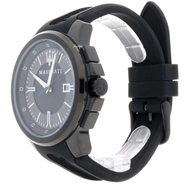  Shop Authentic Maserati SFIDA Black Dial Black Rubber Strap Watch For Men - R8851123004 - Luxxuri