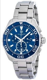  Shop Authentic Tag Heuer Aquaracer Blue Dial SIlver Steel Strap Watch for Men - CAY111B.BA0927 - Luxxuri