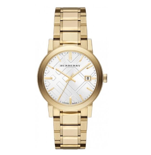  Shop Authentic Burberry Heritage White Dial Gold Steel Strap Watch for Women - BU9203 - Luxxuri