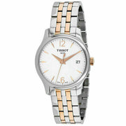  Shop Authentic Tissot T Classic Tradition Lady White Dial Two Tone Steel Strap Watch For Women - T063.210.22.037.01 - Luxxuri