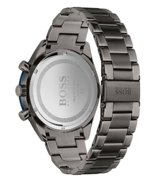  Shop Authentic Hugo Boss Santiago Blue Dial Grey Steel Strap Watch for Men - 1513863 - Luxxuri