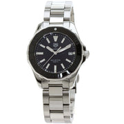  Shop Authentic Tag Heuer Aquaracer Quartz Black Dial Silver Steel Strap Watch for Women - WAY131K.BA0748 - Luxxuri