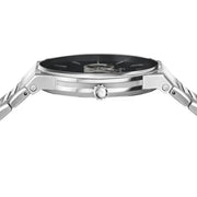  Shop Authentic Salvatore Ferragamo Sapphire Bracelet Black Dial Silver Steel Strap Watch For Men - SFHP01124 - Luxxuri