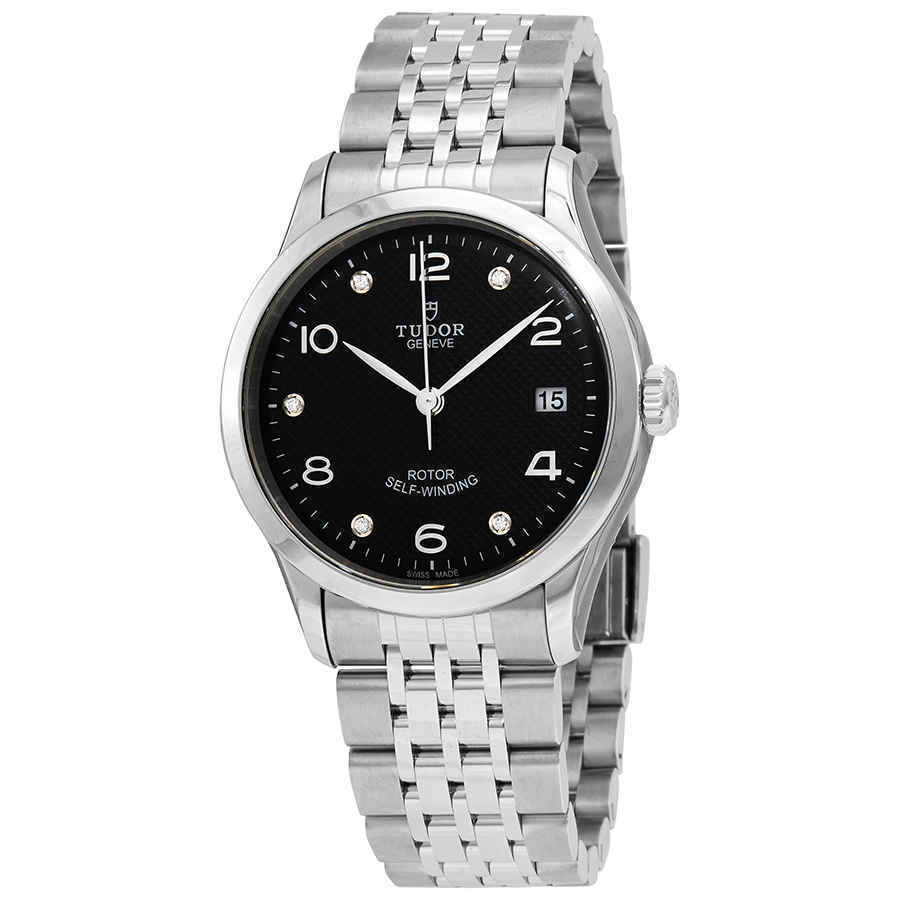  Shop Authentic Tudor 1926 Automatic Diamonds Black Dial Silver Steel Strap Watch for Men - M91650-0004 - Luxxuri