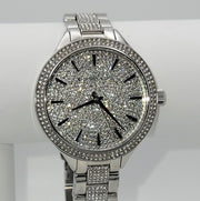  Shop Authentic Michael Kors Runway Crystals Silver Dial Silver Steel Strap Watch for Women - MK3822 - Luxxuri