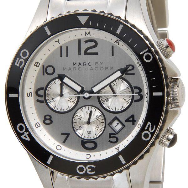 Shop Authentic Marc Jacobs Rock Chronograph White Dial Silver Steel Strap Watch for Men - MBM5027 - Luxxuri