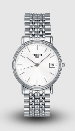  Shop Authentic Tissot T Classic Desire Silver Dial Silver Mesh Bracelet Watch for Men - T52.1.481.31 - Luxxuri
