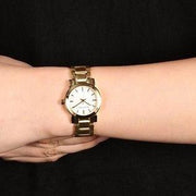  Shop Authentic Burberry Heritage White Dial Gold Steel Strap Watch for Women - BU9203 - Luxxuri
