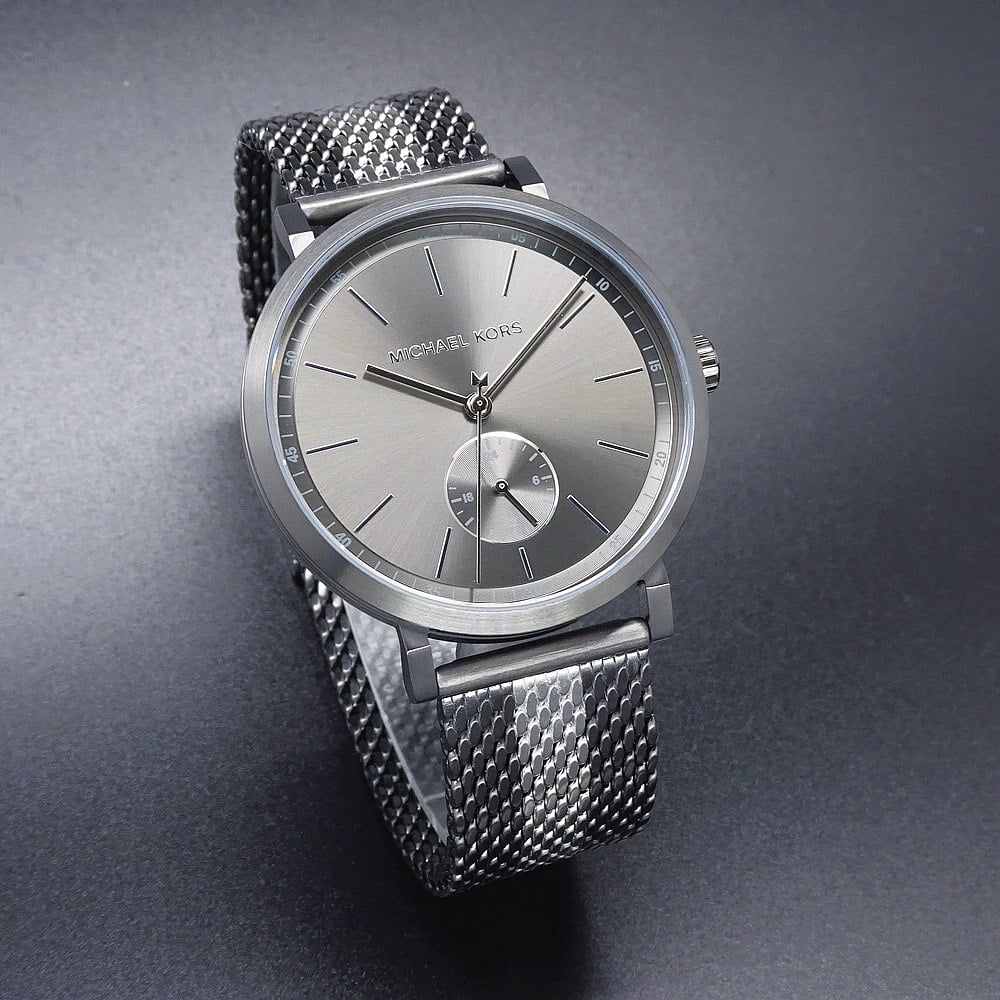  Shop Authentic Michael Kors Irving Quartz Grey Dial Two Tone Mesh Strap Watch for Women - MK8805 - Luxxuri