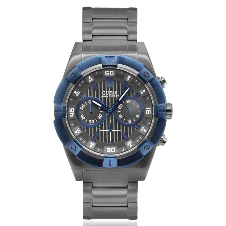  Shop Authentic Guess Sport Analog Grey Dial Grey Steel Strap Watch for Men - W0377G5 - Luxxuri