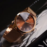  Shop Authentic Guess Analog Brown Dial Brown Mesh Bracelet Watch for Men - GW0074G1 - Luxxuri