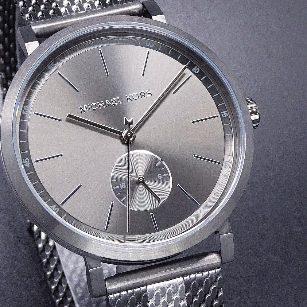  Shop Authentic Michael Kors Irving Quartz Grey Dial Two Tone Mesh Strap Watch for Women - MK8805 - Luxxuri