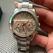  Shop Authentic Fossil Perfect Boyfriend Taupe Dial Silver Steel Strap Watch for Women - ES4146 - Luxxuri