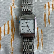  Shop Authentic Burberry Nova Check Square White Dial Silver Steel Strap Watch for Women - BU1572 - Luxxuri
