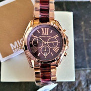  Shop Authentic Michael Kors Bradshaw Burgundy Dial Two Tone Steel Strap Watch for Women - MK6270 - Luxxuri