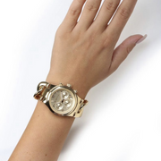  Shop Authentic Michael Kors Runway Twist Gold Dial Gold Stainless Steel Strap Watch for Women - MK3131 - Luxxuri