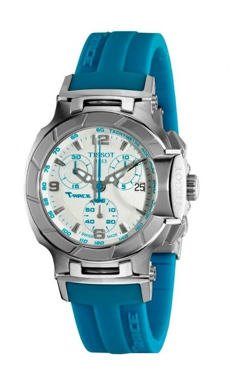  Shop Authentic Tissot T Race Chronograph White Dial Brown Rubber Strap Watch for Women - T048.217.17.017.02 - Luxxuri
