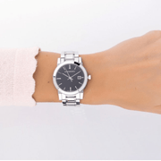 Shop Authentic Burberry The City Black Dial Silver Steel Strap Watch for Women - BU9101 - Luxxuri