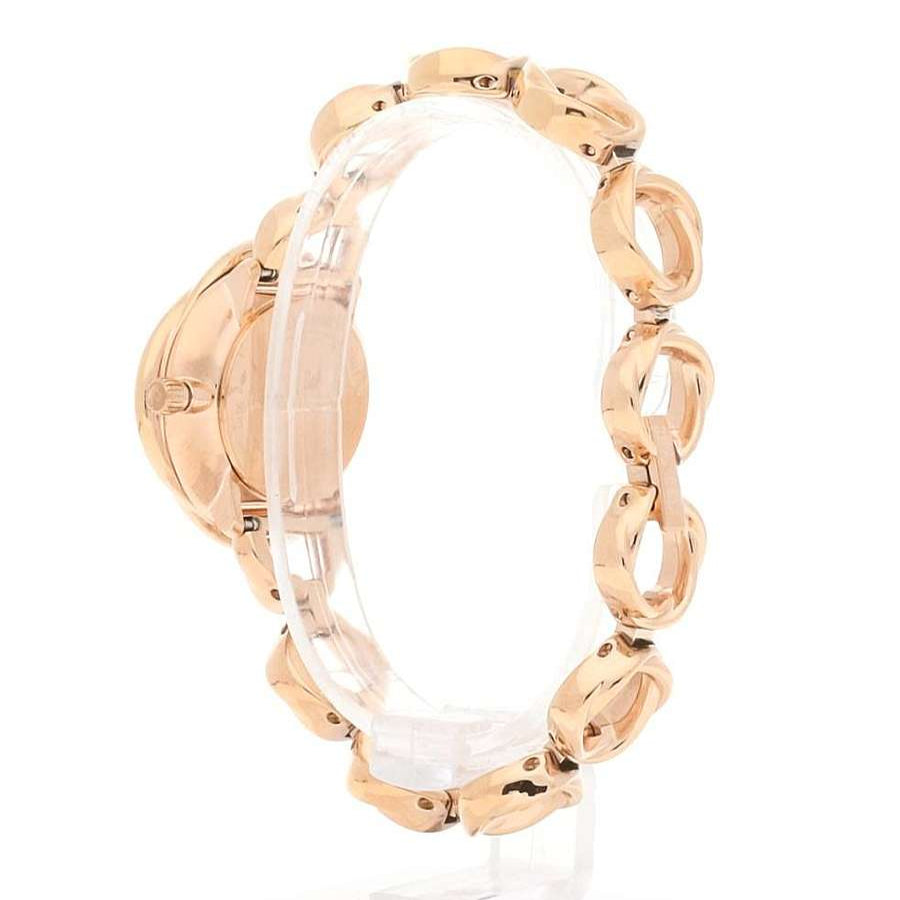  Shop Authentic Swarovski Crystal Flower Red Dial Rose Gold Steel Strap Watch for Women - 5552783 - Luxxuri