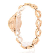  Shop Authentic Swarovski Crystal Flower Red Dial Rose Gold Steel Strap Watch for Women - 5552783 - Luxxuri