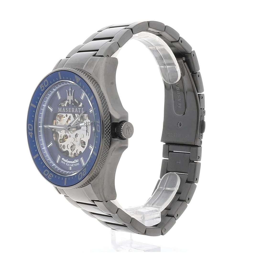  Shop Authentic Maserati SFIDA Automatic Blue Dial Silver Steel Strap Watch For Men - R8823140001 - Luxxuri