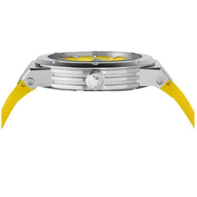  Shop Authentic Salvatore Ferragamo F-80 Classic Yellow Dial Yellow Rubber Strap Watch for Men - SFHY01222 - Luxxuri