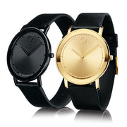  Shop Authentic Movado Sapphire Black Dial Black Leather Strap Watch for Men - 606884 - Luxxuri
